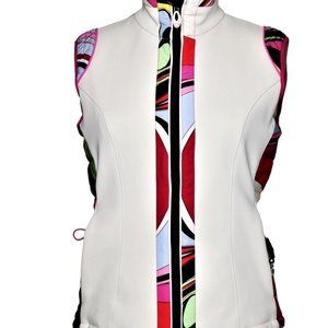 Emilio Pucci Neutral Pattern Printed Vest. Size ML